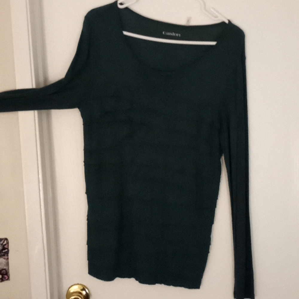 Long Sleeve Hunter Green Top